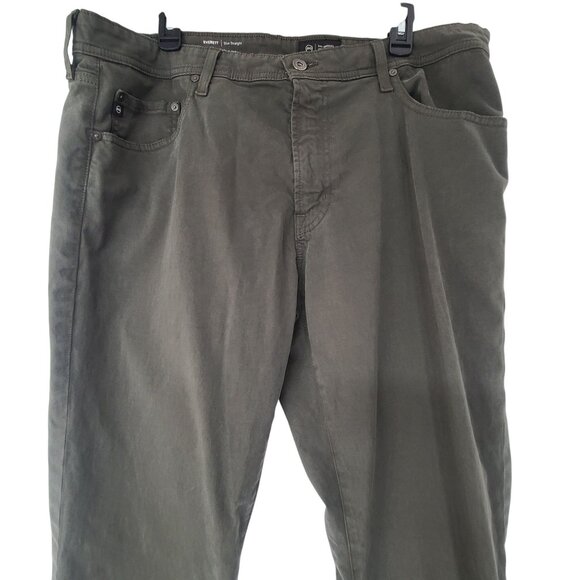 AG Adriano Goldschmeid Men's Casual Straight Leg Chino Pants Olive Size 38x34 - Picture 3 of 8